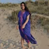 Вышивка хлопчатобумажная крышка пляжа UP Sidea de Praia Купальник Женщины Бикини Обложка Туники для ношения Pareo Sarong # Q836 210420