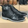 Fashion Men Martin Boot Oxford Lace Up Formal Dress Shoes High Top Genuine Leather Sneakers Male Non-slip Ankle Boots Party Wedding Shoe 015
