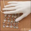 Alloy Loose Beads Jewelry Antiqued Sier Assorted Heart Dangles Fit European Charm Bracelet Diy Metal Bm6 150Pcs/Lot Drop Delivery 2021 Yq6Wm