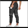 Black Cargo Joggers Men Casual Pants Gym Fitness Workout Trousers Male Multipocket Running Sport Quick Dry Sweatpants1 Ozg0F Wpub7