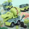 Blocs Minifig Jouet Enfants Construction Dinosaure Ingénierie Pelle Dump Modèle Construction Camion Éducation Enfants Démonter DIY Modèle De Voiture Jouets pour Garçons