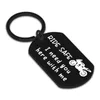 Keychains Fathers Day Ride Safe Keychain Biker Motorcycle Keyring Gift For Him Boyfriend Husband Dad Couples Gifts Driver4524560