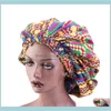 Extra Large Size African Pattern caps Print Women Satin Lined Headwrap Bonnets Night Sleep Winter Hat Ladies Turban Txrbx Beanieskull Caps Kwaov