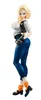Sexig Android 18# lazuli Actionfigur PVC-leksaker Super Saiyan Figursamling Doll Julklapp 20CM X0503