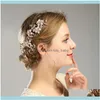 Hair Jewelryhair Clips & Barrettes Gorgeous Combs Crystal Floral Leaf Headband Women Pearl Jewelry Soft Chain Ornaments Bridal Tiara Wedding