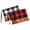 Party Favor Europe America Red Black and white plaid bag women's hand bags large capacity fashion handbag