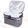 Folding Picnic Camping Lunch Bag Insulated Cooler Boxes Cool Hamper Storage Basket Box Outdoor Portable Dinner Baskets Handheld thermal insulation Bags