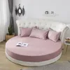 Sheets & Sets El Round Bedding Fitted Bed Sheet With Elastic Band Romantic Themed Mattress Cover Diameter 200cm-220cm