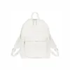 Mochila de lona de alta calidad logo negro blanco color en stock bolsa de escuela mujeres hombres niños bolsas al aire libre