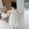 Children Sweet Dress 2020 Baby Girls Summer Sleeveless Girls Party Princess Dress Kids Clothing For Party Dresses 1-7 Years Q0716