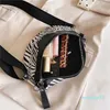 Chain Plush Zebra Print Women's Waist Bag Tiger Leopard Fanny Pack Shoulder Crossbody Chest s Female Handbag Banana Belt