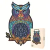 NEW 3D Animal Shaped Wooden Puzzle For Adults Kids Montessori Toys Owl Jigsaw Puzzles Game Wooden Toy Christmas Gift 2012186313497