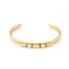 Braccialetti di perline di cristallo fatti a mano selvaggi selvaggi per le donne Braccialetti di braccialetti aperti in oro in acciaio inossidabile all'ingrosso di gioielli Q0719