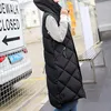 Gilets pour femmes hiver matelassé Gilet manteau chaud vers le bas manteaux à capuche léger lâche Zip Gilet extérieur extérieur Stra22