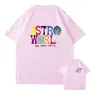 Mens basketball T shirt Designer Men Women Summer Short Sleeve T-shirts Male Fashion cute cartoon tshirts ASTROWORLD Tops Tee Clothes