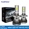 2ST Bilstrålkastare Minilampa H7 LED-lampor H1 LED H8 H11 Strålkastarsats 9005 HB3 9006 HB4 6000k Dimljus 12V LED-lampa 72W 12000LM