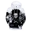 Мужские толстовки Толстовки The Boondocks Hoodie Oversized Loose 3D Толстовка Мужчины/Женщины Повседневная одежда с длинным рукавом Harajuku Streetwear