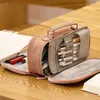 Creative Canvas Solid Color Large Capacity Pencil Bag Cosmetic Storage Home Office & School Student Case Bags Cases