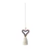 Kreativa handgjorda tofs nyckelkedjor vävda hänge hjärtformade bil inredning tillbehör mode dekoration ornament