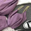 Dames tweedelige broek 2022 vrouw mode jumpers broek 2 stks kostuums outfit dames rits gebreide vesten sweaters + sets vest
