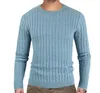 Maglioni uomo a righe Autunno Inverno Maglione stile coreano Uomo Caldo Casual Streetwear Orlo a costine Pullover oversize 3XL 210524