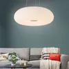 Nordic Hanglamp Ronde Eenvoudige Moderne LED Acryl Drie-Color Dimlampen Woonkamer Hotel Showroom Bar Art Restaurant Light