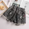 Girls hole denim shorts summer for girls cotton kids cute 210701