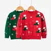 2021男の子のセーター子供の印刷プルオーバー子供服秋冬の綿長袖トップス女の子ニットセーター服Y1024