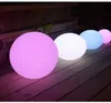 2021 7 färg RGB LED flytande magisk boll LED upplyst poolboll ljus IP68 Utemöbler Bar bordslampor med fjärrkontroll