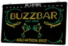 LX1063 vos noms Buzzbar Mobile Bar service de service signe lumineux double couleur gravure 3D