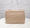 Designer handbags HOT square fat LOULOU chain bag real leather women's bag large-capacity shoulder bags 25cm and 32cm high quality quilted messenger bag 494699.459749