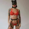 NXY Bondage Brinquedos sexuais para casais Sexy Harnas Garter Correia Correia Meias Gótico Espada Lingerie BDSM Cosplay Máscara Engrenagem Jarretel 1211