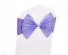 Elastyczne Ślub Krzesło Osłona Sash Zespoły Birthday Party Krzeseł Klamry Sashes Spandex Bow Tie Krzesło Plecami Rekwizyty Dekoracji SN4434