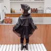 Newborn Baby Girls Clothing Sets Fluffy Princess Skirt Leather Jacket Set Yarn Dress Clothes Long Sleeve Coat Birthday Outfits Toddler 20220224 H1