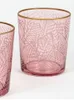 GLASS 380 ML - EXOTIC 6 COLORS AVAILABLE WATER WINE PATTERNED FROM TURKEY Glasses