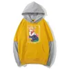 Miss Kobayashi's Dragon Maid Cosplay Cute Fashion Hoodies Bluza Graficzny Manga Fałszywy Dwa Hoody Male H0910