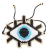 Go2boho Böser Blick-Armband für Frauen, handgefertigter Rocailles-Schmuck, türkische Augen, Pulsera-Quaste, verstellbarer Schmuck, Miyuki-Armbänder