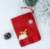 Weihnachten Kordelzug Souvenir Tasche Santa Claus Süßigkeiten Geschenk Sack Weihnachten Party Hängen Dekor Zubehör Haushalt Lagerung Taschen dd704