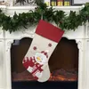 Weihnachtsstrümpfe Dekor Weihnachtsbäume Ornament Partydekorationen Weihnachtsmann Weihnachtsstrumpf Süßigkeiten Socken Taschen Weihnachtsgeschenke Tasche EEC2701