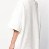 Kobiety T-shirt Modna świeża litera Drukowanie Białe luźne z krótkim rękawem Mężczyźni i para 210623