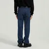 IEFB erkek Bahar Sonbahar Kore Tarzı Kişiselleştirilmiş Eğilim Çizgili Düz Yıkama Kot Vintage Streetwear Pantolon 9Y5791 211111