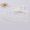 2021 Perle romantiche Copricapo da sposa Corone Nastro di perline Fascia per capelli Donna Fasce per capelli Tiara Festa nuziale Accessori per spose Gioielli da donna Regalo AL8863