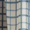 Koreanska stil gardiner för vardagsrum matsal sovrum geometriska tryck gitter färdig produkt anpassning gardin draperier