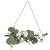 Decorative Flowers & Wreaths Eucalyptus Wall Hanging Artificial Flower Simulation Green Plants Home Decor 1PC Gift Door Garland