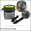 Ers Home Gardentraining Dog Snack Bag Outdoor Portable Pet Supplies Forte résistance à l'usure Produits pour chiots de grande capacité Taille Voiture durable
