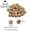 Wooden Teething Accessories 100pc 12mm Square Shape Beech Wood Letter Beads DIY Jewelry Alphabet Baby Teether 211106