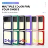 Dla Samsung Galaxy Z Flip 3 5g Case Clear Acrylic Hybird Soft TPU Hard PC Ochronna Pokrywa Fold3