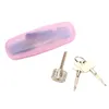 5Pcs Try-Out Keys Set with Transparent CrosS-shaped Practice Padlock Locksmith Tools