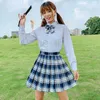 Womengaga Wysokiej Jakości Sexy i Cute Student School Spódnica Kobieta 17 Kolory Vintage Japonia Styl Plaid Talia FJ7B 210603