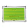 Futebol Discing Board Football Tactical Board Treinamento orientação de dupla face para desenho de tática ou notando couro dobrável